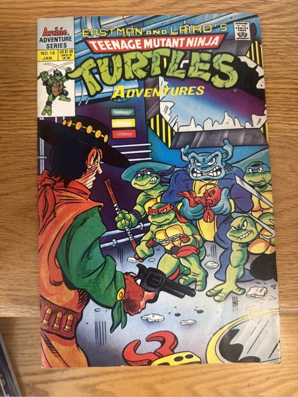 Adventures Comic Teenage Mutant Ninja Turtles Adventures - Archie - #16 - 1991